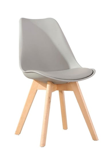 Krzesło MIA HOME Nord oak Modesto, szare, 82x52x47 cm MIA home