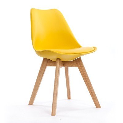 Krzesło MIA HOME Nord oak, żółte, 83x41x49 cm MIA home