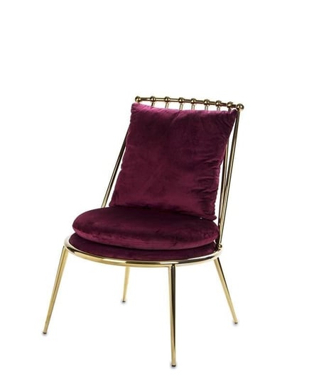 Krzesło MIA HOME Ruby, bordowe, 56x60x82 cm MIA home