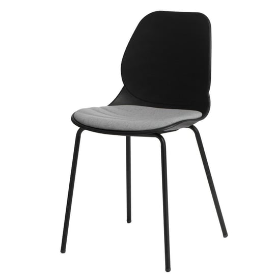 Krzesło MIA HOME Simplety, czarne, 46x47x87 cm MIA home