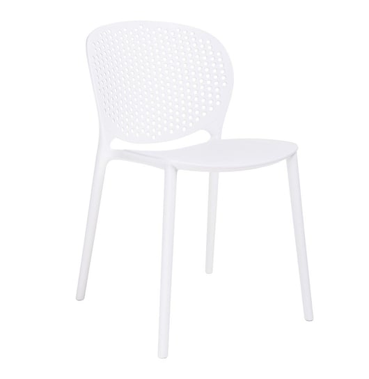 Krzesło MIA HOME Venti, białe, 48,5x55x79 cm MIA home
