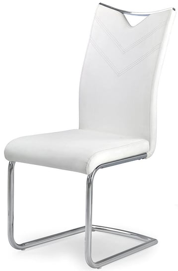 Krzesło minimalistyczne PROFEOS Eldor, białe, 59x44x100 cm Profeos