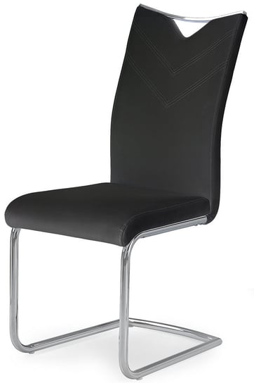 Krzesło minimalistyczne PROFEOS Eldor, czarne, 59x44x100 cm Profeos