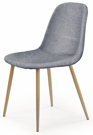 Krzesło minimalistyczne PROFEOS Skoner, szare, 53x44x82 cm Profeos