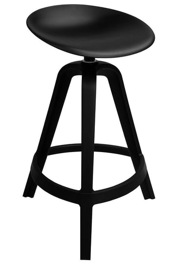 Krzesło MIRA 339-APPB hoker z obrotowym siedziskiem czarny King Home