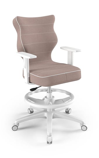 Krzesło młodzieżowe, Entelo, Duo biały, Jasmine 08, rozmiar 5 WK+P ENTELO