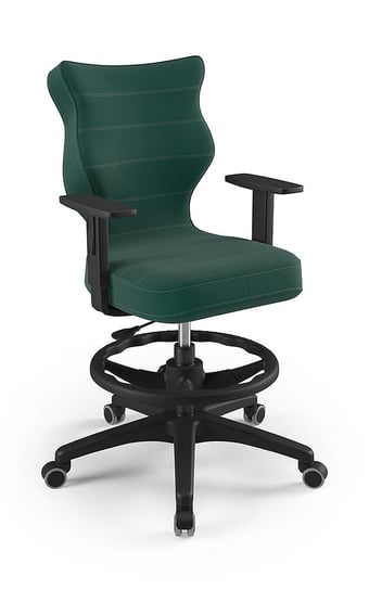 Krzesło młodzieżowe, Entelo, Duo czarny,  Velvet 05, rozmiar 6 WK+P (wzrost 159-188 cm) ENTELO