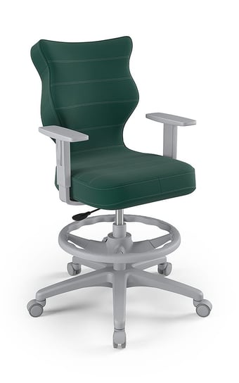 Krzesło młodzieżowe, Entelo, Duo szary, Velvet 05, rozmiar 6 WK+P (wzrost 159-188 cm) ENTELO