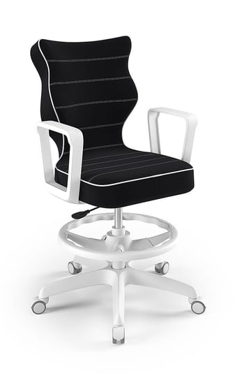 Krzesło młodzieżowe, Entelo, Norm biały, Jasmine 01, rozmiar 5 WK+P ENTELO