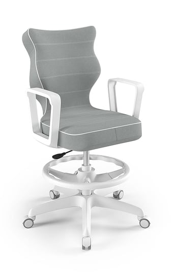 Krzesło młodzieżowe, Entelo, Norm biały, Jasmine 03, rozmiar 5 WK+P ENTELO