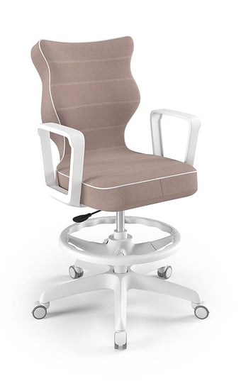 Krzesło młodzieżowe, Entelo, Norm biały, Jasmine 08, rozmiar 5 WK+P ENTELO
