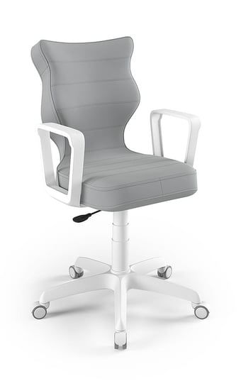 Krzesło młodzieżowe, Entelo, Norm biały, Velvet 03, rozmiar 5 ENTELO