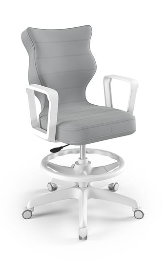 Krzesło młodzieżowe, Entelo, Norm biały, Velvet 03, rozmiar 5 WK+P ENTELO