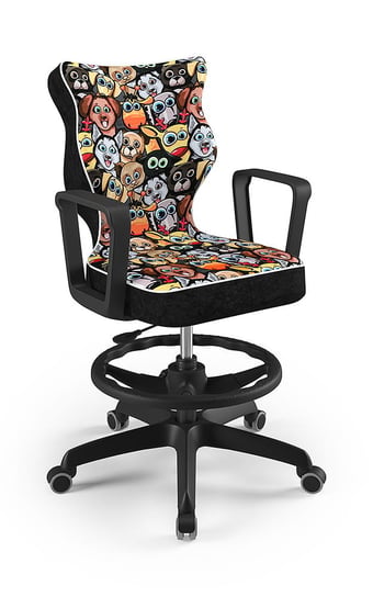 Krzesło młodzieżowe, Entelo, Norm czarny, Storia 28, rozmiar 6 WK+P (wzrost 159-188 cm) ENTELO
