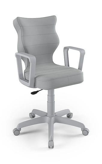Krzesło młodzieżowe, Entelo, Norm szary, Velvet 03, rozmiar 6 (wzrost 159-188 cm) ENTELO