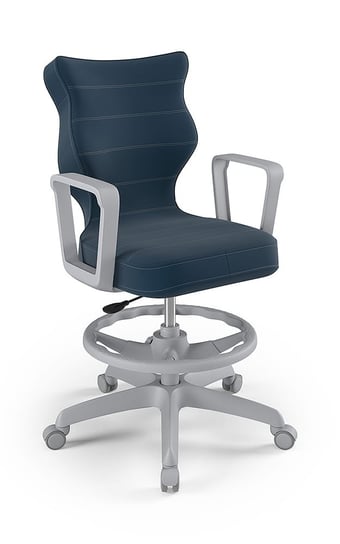 Krzesło młodzieżowe, Entelo, Norm szary, Velvet 24, rozmiar 6 WK+P (wzrost 159-188 cm) ENTELO