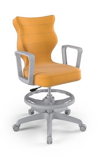 Krzesło młodzieżowe, Entelo, Norm szary, Velvet 35, rozmiar 6 WK+P (wzrost 159-188 cm) ENTELO