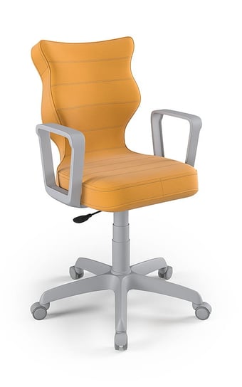 Krzesło młodzieżowe, Entelo, Norm szary, Velvet 35, rozmiar 6 (wzrost 159-188 cm) ENTELO