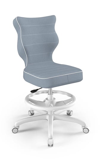 Krzesło młodzieżowe, Entelo, Petit biały, Jasmine 06, rozmiar 6 WK+P ENTELO