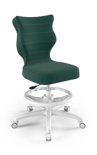 Krzesło młodzieżowe, Entelo, Petit biały, Velvet 05, rozmiar 5 WK+P ENTELO