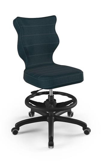 Krzesło młodzieżowe, Entelo, Petit czarny, Monolith 24, rozmiar 6 WK+P (wzrost 159-188 cm) ENTELO