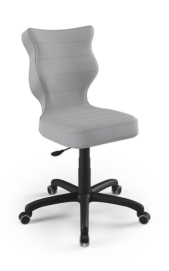 Krzesło młodzieżowe, Entelo, Petit czarny, Velvet 03, rozmiar 5 (wzrost 146-176,5 cm) ENTELO