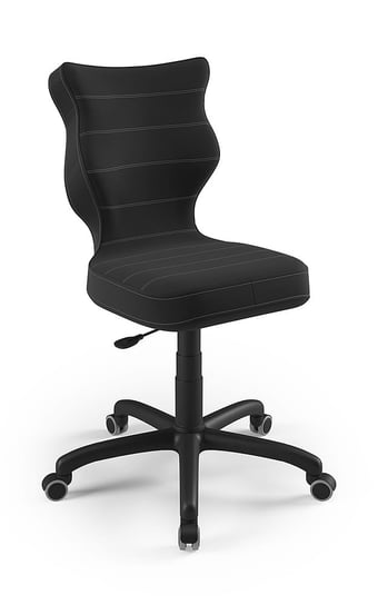 Krzesło młodzieżowe, Entelo, Petit czarny, Velvet 17, rozmiar 6 (wzrost 159-188 cm) ENTELO