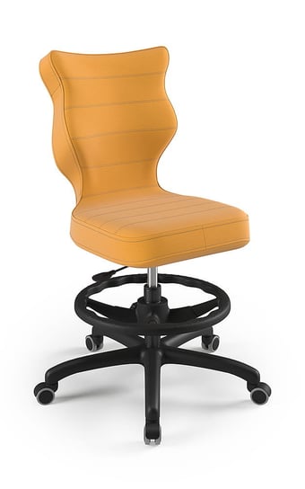 Krzesło młodzieżowe, Entelo, Petit czarny, Velvet 35, rozmiar 5 WK+P ENTELO