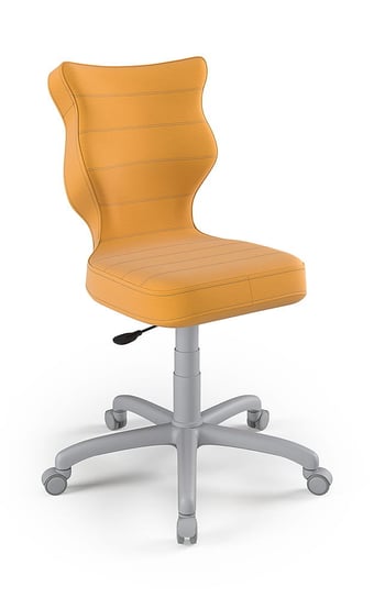 Krzesło młodzieżowe, Entelo, Petit szary, Velvet 35, rozmiar 6 (wzrost 159-188 cm) ENTELO