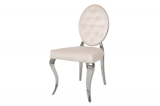 Krzesło Modern Barock glamour beżowe aksamit 92cm Invicta Interior