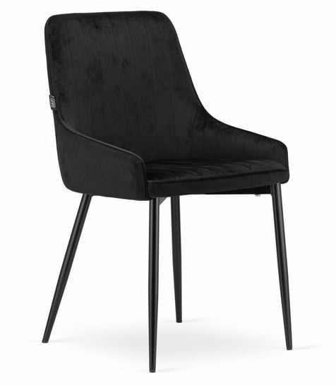 Krzesło MONZA - aksamit czarny Leobert