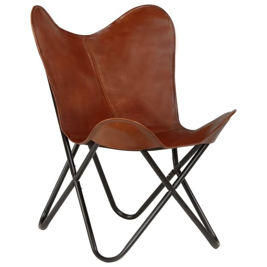 Krzesło motyl vidaXL, brązowe, 76 cm vidaXL