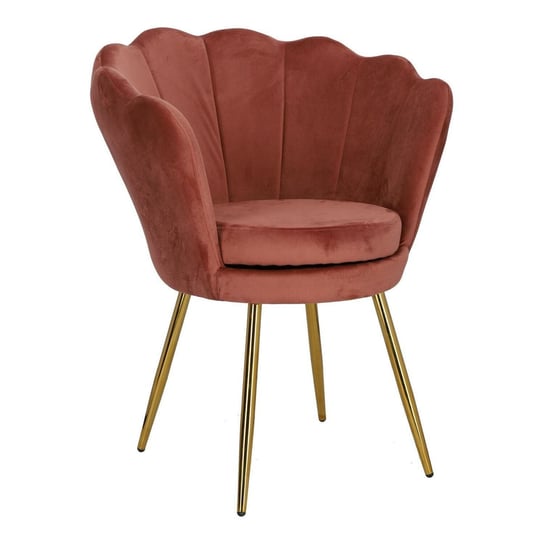 Krzesło muszelka Florencja VIC różowe Intesi