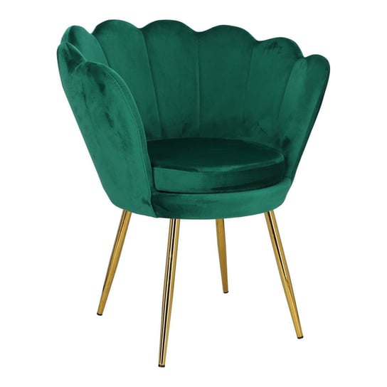 Krzesło muszelka Florencja VIC zielona Intesi