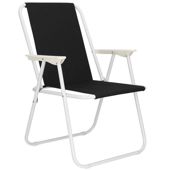 Krzesło na plaże, wędkarskie składane krzesełko kempingowe czarne Springos