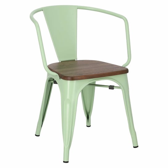 Krzesło Niort Arms Wood Zielone Sosna Orzech D2.DESIGN