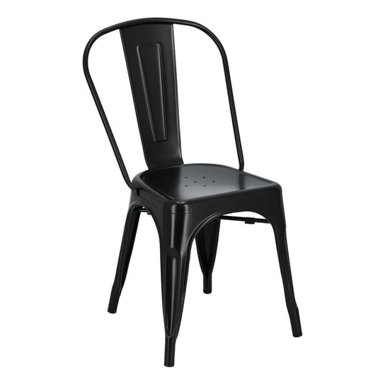 Krzesło Niort czarny metalowe Simplet