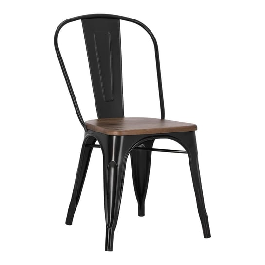 Krzesło Niort Wood Czarne Sosna Orzech D2.DESIGN