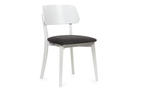 Krzesło nowoczesne białe drewniane grafit VINIS Konsimo