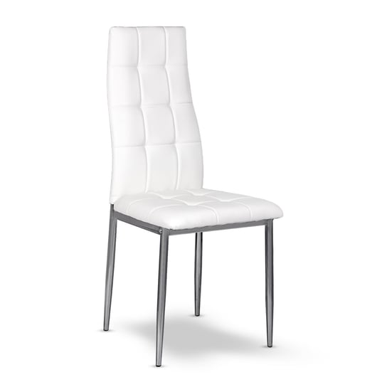 Krzesło NUFORMA Square, białe chromowane, 98x42x42 cm HOME SELECT