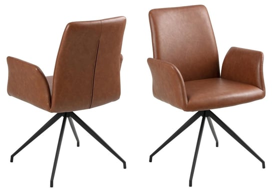 Krzesło obrotowe ACTONA Naya, brandy, 59x59x88 cm Actona