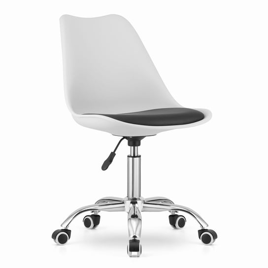 Krzesło obrotowe ALBA - biało-czarne Inna marka