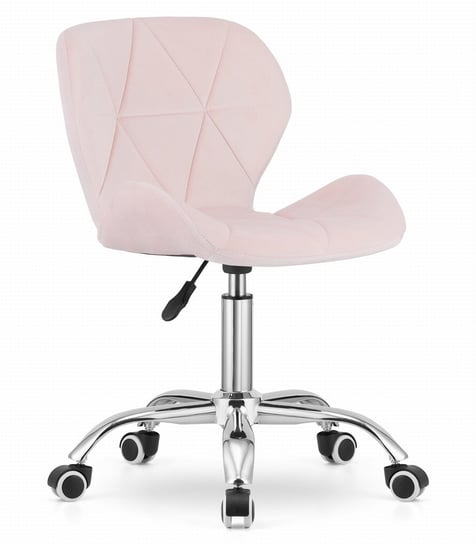 Krzesło obrotowe AVOLA - aksamit róż Inna marka