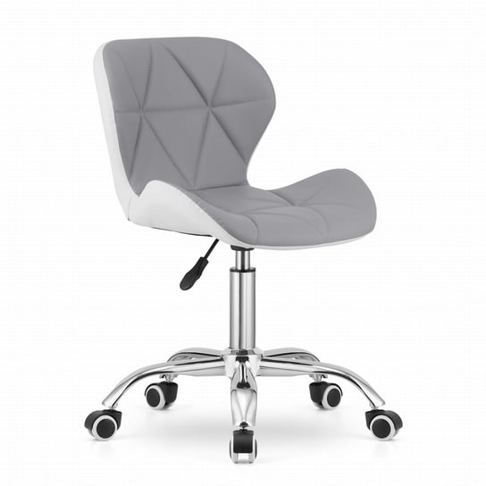 Krzesło obrotowe AVOLA - ekoskóra szaro-białe Inna marka