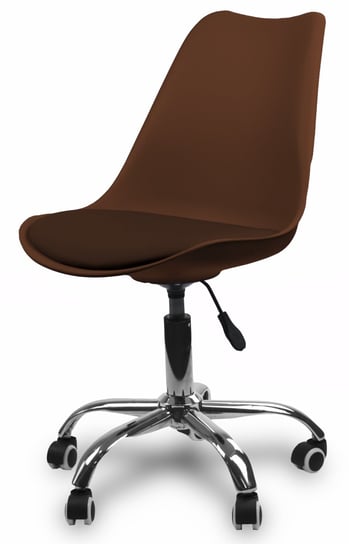 Krzesło Obrotowe Do Biurka Fotel Biurowy Ps 19 Brązowy CHICCOT