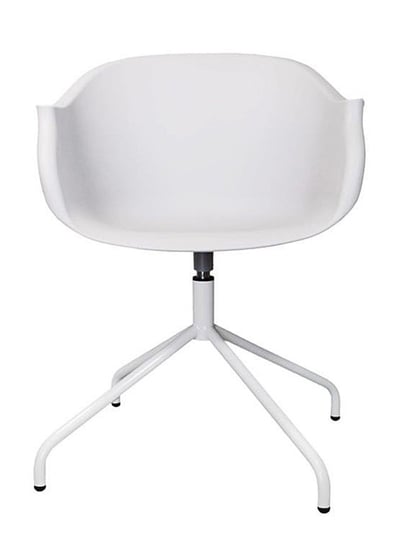 Krzesło obrotowe ELIOR Dubby, białe, 41x56x74 cm Elior