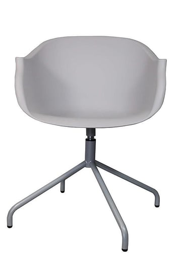 Krzesło obrotowe ELIOR Dubby, szare, 41x56x74 cm Elior