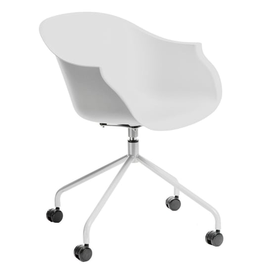 Krzesło obrotowe INTESI Roundy, białe, 78x56x56 cm Intesi