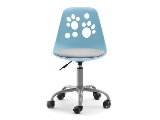 Krzesło Obrotowe Kolorowe Dla Dziecka Foot Niebiesko - Szare MEBEL-PARTNER