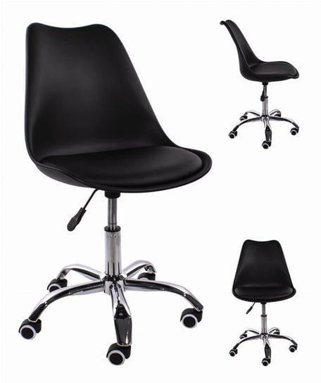 Krzesło obrotowe MUFART FEMA, czarne, 91,5x48x43 cm MUFART